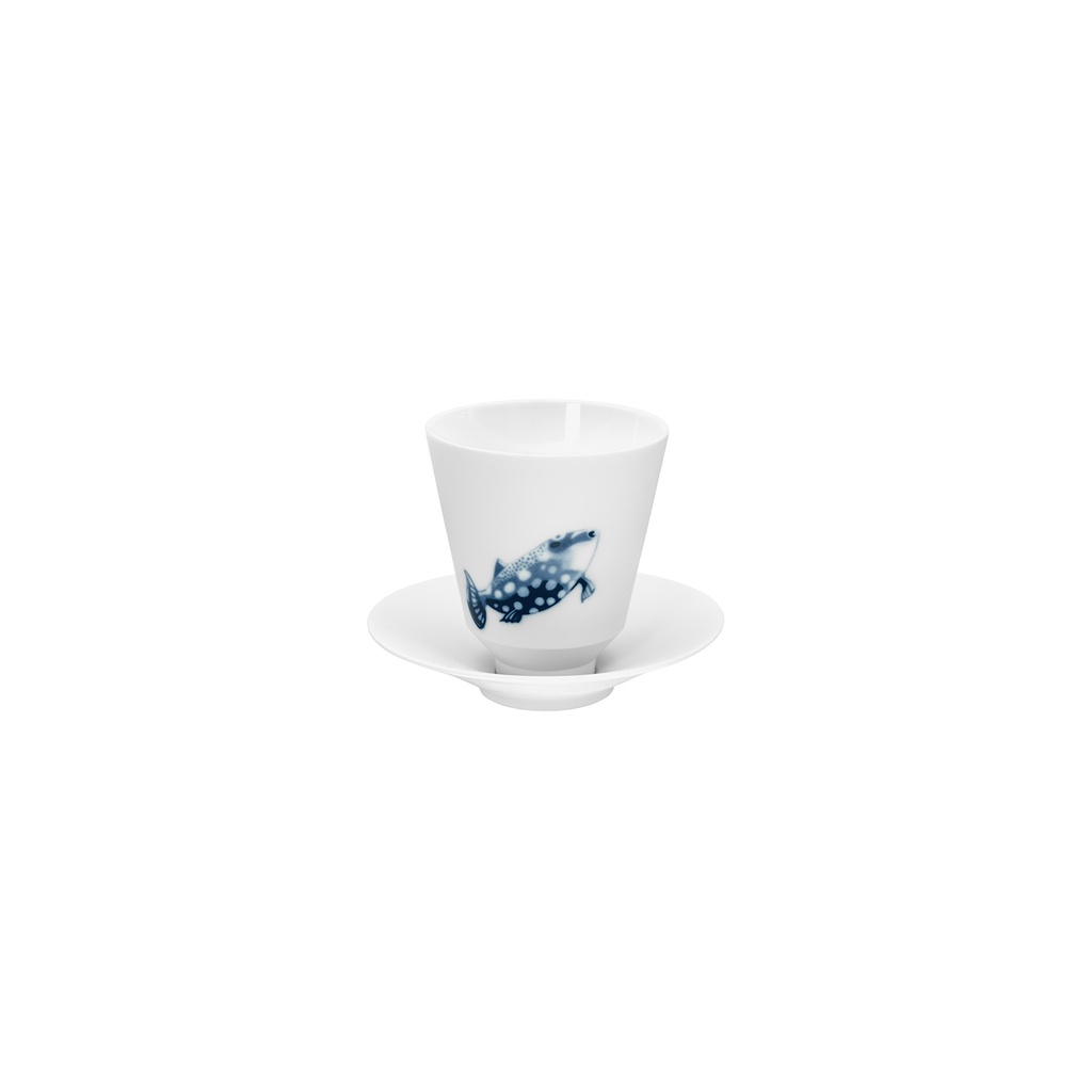 Becher mit Unterteller Ø130